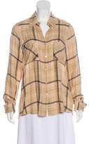 Thumbnail for your product : L'Agence Plaid Button-Up Top