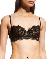 Thumbnail for your product : I.D. Sarrieri Embroidered Tulle Underwire Balconette Bra