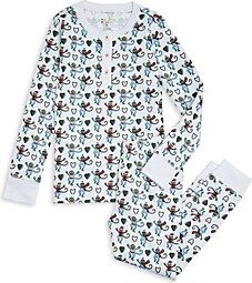Roller Rabbit Unisex Merry Monkey Pajama Set - Little Kid, Big Kid