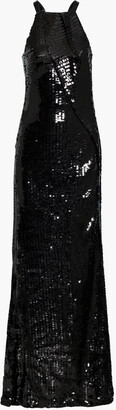 Roland Mouret Castelli draped sequined tulle gown