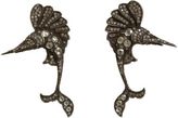 Thumbnail for your product : Sevan Biçakci White & Black Diamond Marlin Earrings