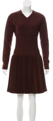Alaia Long Sleeve Fit & Flare Dress