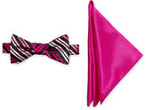 Thumbnail for your product : JCPenney JF J.Ferrar JF J. Ferrar Striped Bow Tie and Pocket Square Set