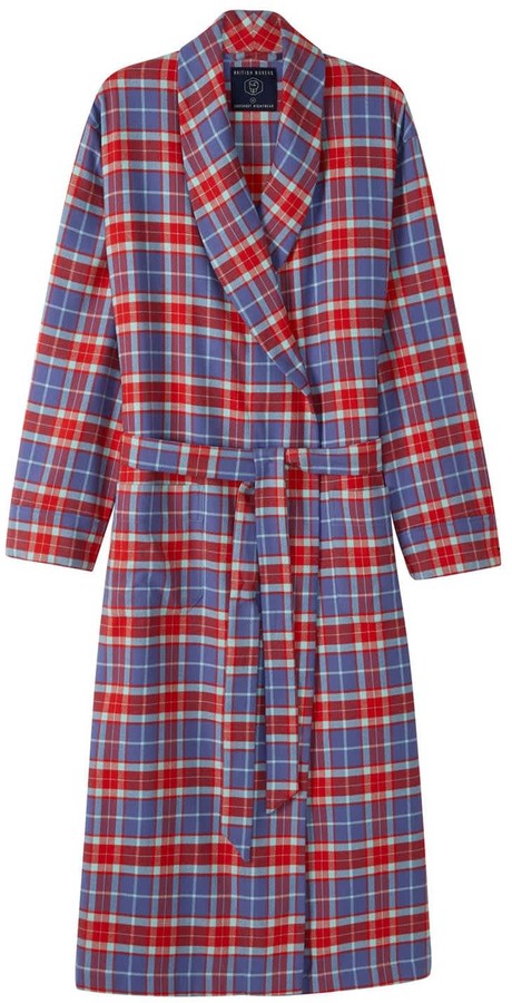 British Boxers Men's Thorncliffe Brushed Cotton Dressing Gown - ShopStyle
