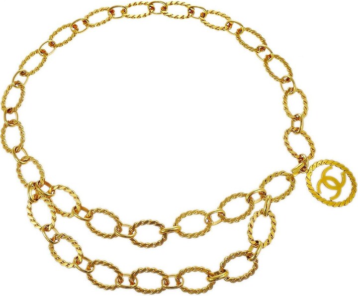 CHANEL Pre-Owned CC Logos Gold Chain Key Holder Bag Charm - Farfetch