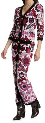Hayley Menzies Floral Jacquard Maxi Dress