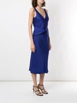 Thumbnail for your product : Gloria Coelho Tie Waist Midi Dress