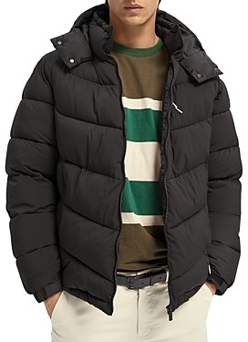 Scotch & Soda Padded Jaquard Jacket with Double Hood Construction Blouson Fille 