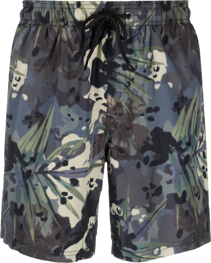 Sundek Graphic-Print Swim Shorts