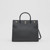 Thumbnail for your product : Burberry Medium Leather Two-handle Title Bag