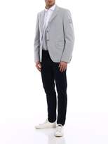 Thumbnail for your product : Moncler Gamme Bleu Striped Seersucker Iconic Blazer