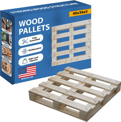 Spinal Solution Pallet4way48-10 Capacity Wooden Pallets