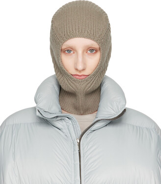 Rick Owens Gray Porterville Sphinx Skull Balaclava - ShopStyle Hats