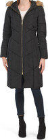 Thumbnail for your product : Cole Haan Down Fill Puffer Coat With Faux Fur Hood