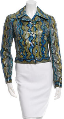 Michael Kors Fitted Snakeskin Jacket w/ Tags