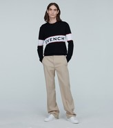 Thumbnail for your product : Givenchy Knitted wool sweater with logo