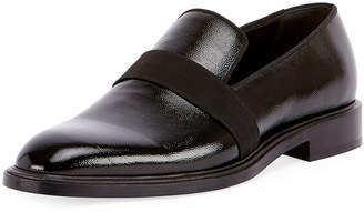 Givenchy Rider Patent Formal Loafer with Grosgrain Trim, Black