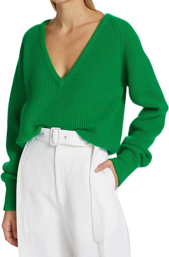 Co Plunging V Neck Cashmere Sweater - ShopStyle