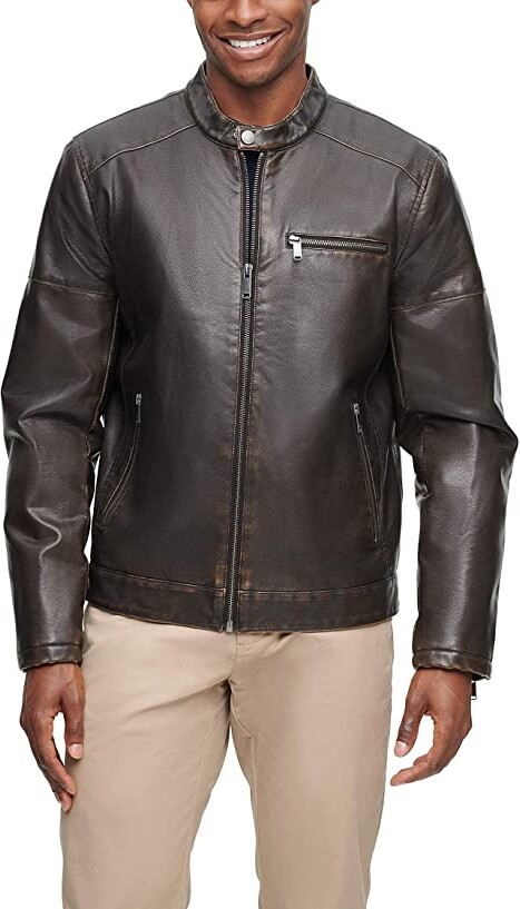 dockers faux leather jacket