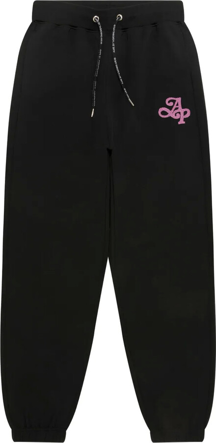A Bathing Ape Embroidered-Logo Drawstring Trousers