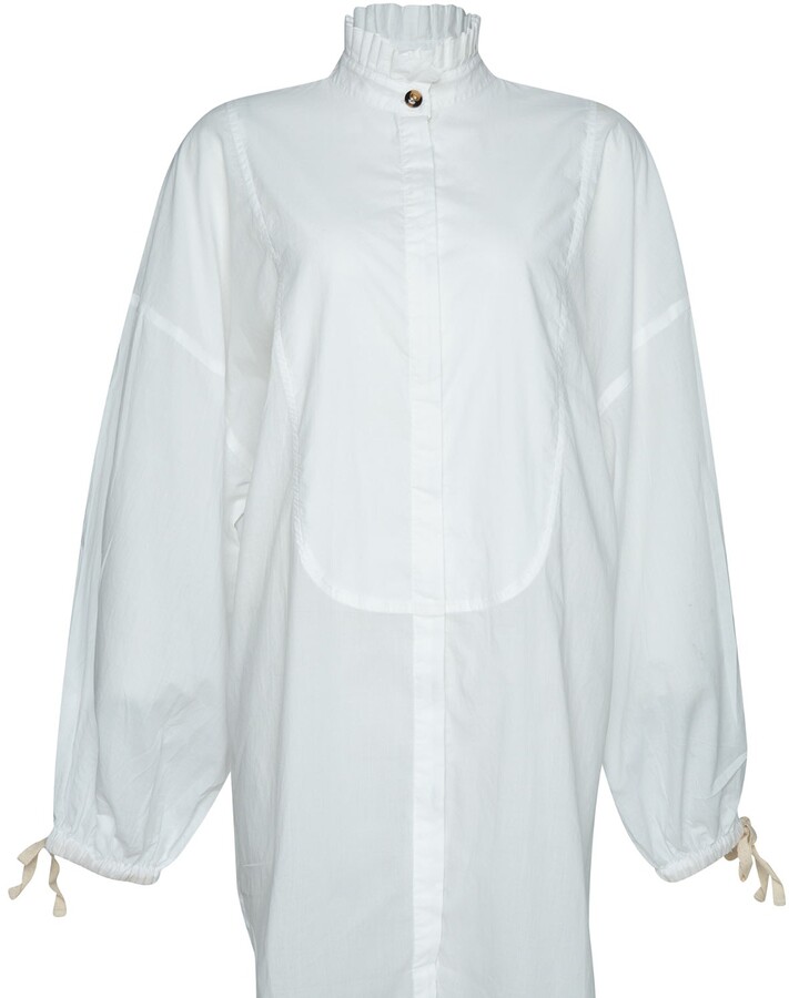tuxedo shirt dress womens