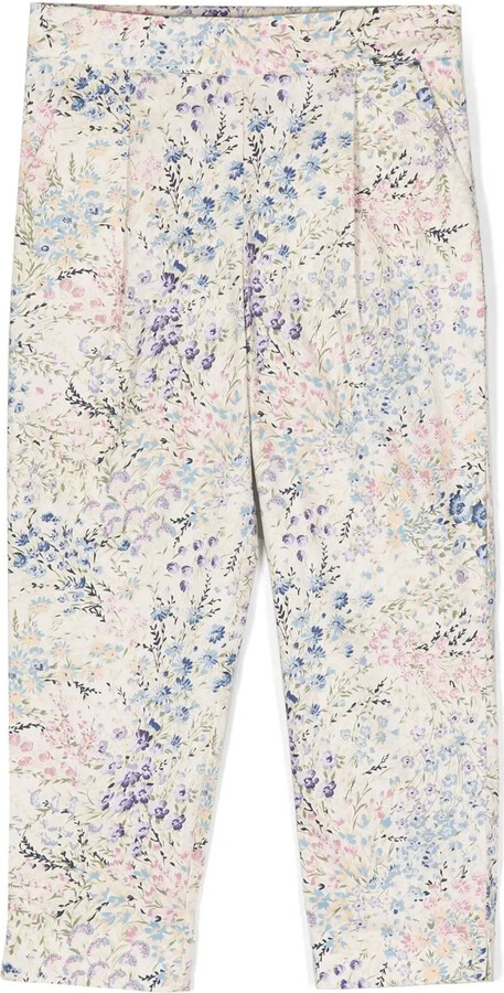 Simonetta Ditsy Floral Print Trousers