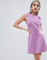 Thumbnail for your product : ASOS Petite PETITE Bow Strap Back A Line Mini Dress
