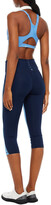 Thumbnail for your product : adidas by Stella McCartney Cropped two-tone stretch leggings