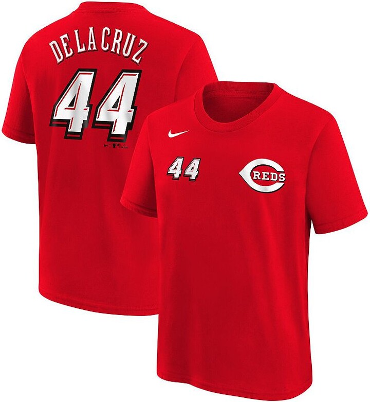 Toddler Nike Elly De La Cruz Red Cincinnati Reds 2025 MLB Speedway Classic Name & Number T-Shirt