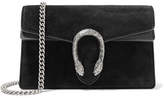 Thumbnail for your product : Gucci Dionysus Super Mini Suede Shoulder Bag - Black
