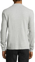 Thumbnail for your product : Penguin 1803 Penguin Henley Waffle-Knit Patch-Pocket Tee, Rain Heather