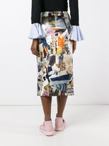 Thumbnail for your product : Christopher Kane cut-out midi skirt