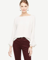 Thumbnail for your product : Ann Taylor Boatneck Flare Cuff Blouse