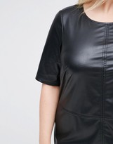 Thumbnail for your product : Junarose Faux Leather Shift Dress