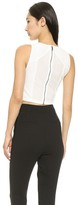 Thumbnail for your product : Alice + Olivia Pire Sleeveless Fitted Crop Top