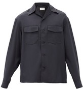 Thumbnail for your product : Lemaire Cuban-collar Patch-pocket Poplin Shirt - Dark Grey