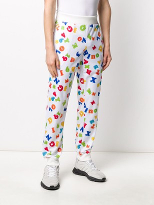 Moschino Letter Print Track Pants