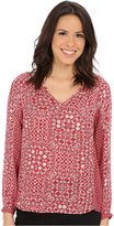 Thumbnail for your product : Velvet by Graham & Spencer Tiamaria03 Casablanca Mixed Print Blouse