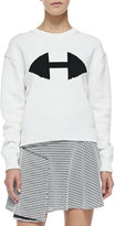 Thumbnail for your product : Derek Lam 10 Crosby Ribbed Crewneck Sweater W/ Arrow Detail
