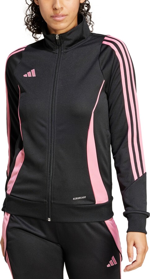 adidas Women's Tiro 24 Zip-Up Track Jacket - Black/easy Pink