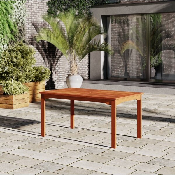 Amazonia Uki Outdoor Eucalyptus Wood Rectangular Dining Table ShopStyle