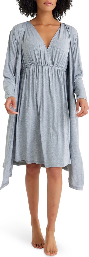 Accouchée Maternity/Nursing Nightgown & Robe Set - ShopStyle
