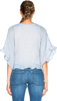 Thumbnail for your product : See by Chloe Ruffled Edge Gauze Top