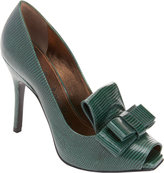 Thumbnail for your product : Lanvin Peep Toe Bow Loafer Pump
