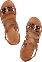 Thumbnail for your product : Marni Embellished leather sandals