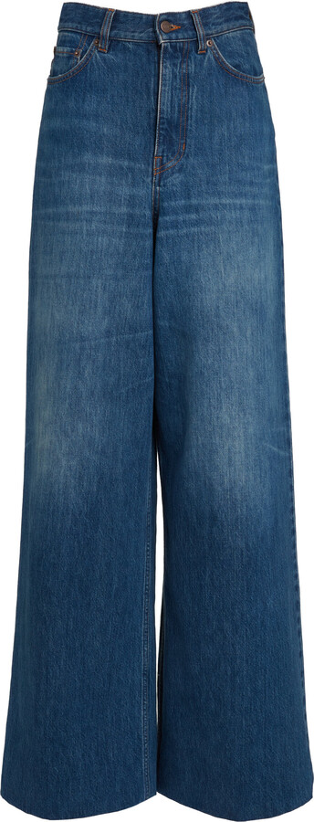 Chloé Rigid High-Rise Wide-Leg Jeans