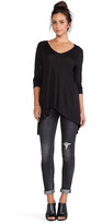 Thumbnail for your product : Saint Grace Open Back V Long Sleeve Top