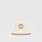 Thumbnail for your product : Burberry eather Trim ogo Graphic Cotton Bucket Hat