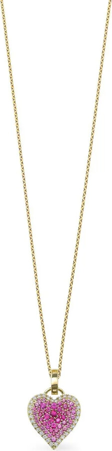 Robinson Pelham 14kt yellow gold Fortune Heart Sapphire necklace