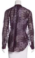 Thumbnail for your product : Rebecca Taylor Textured Button-Up Blouse